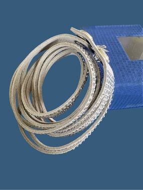 Swarovski Silver Crystal Wrap Bracelet